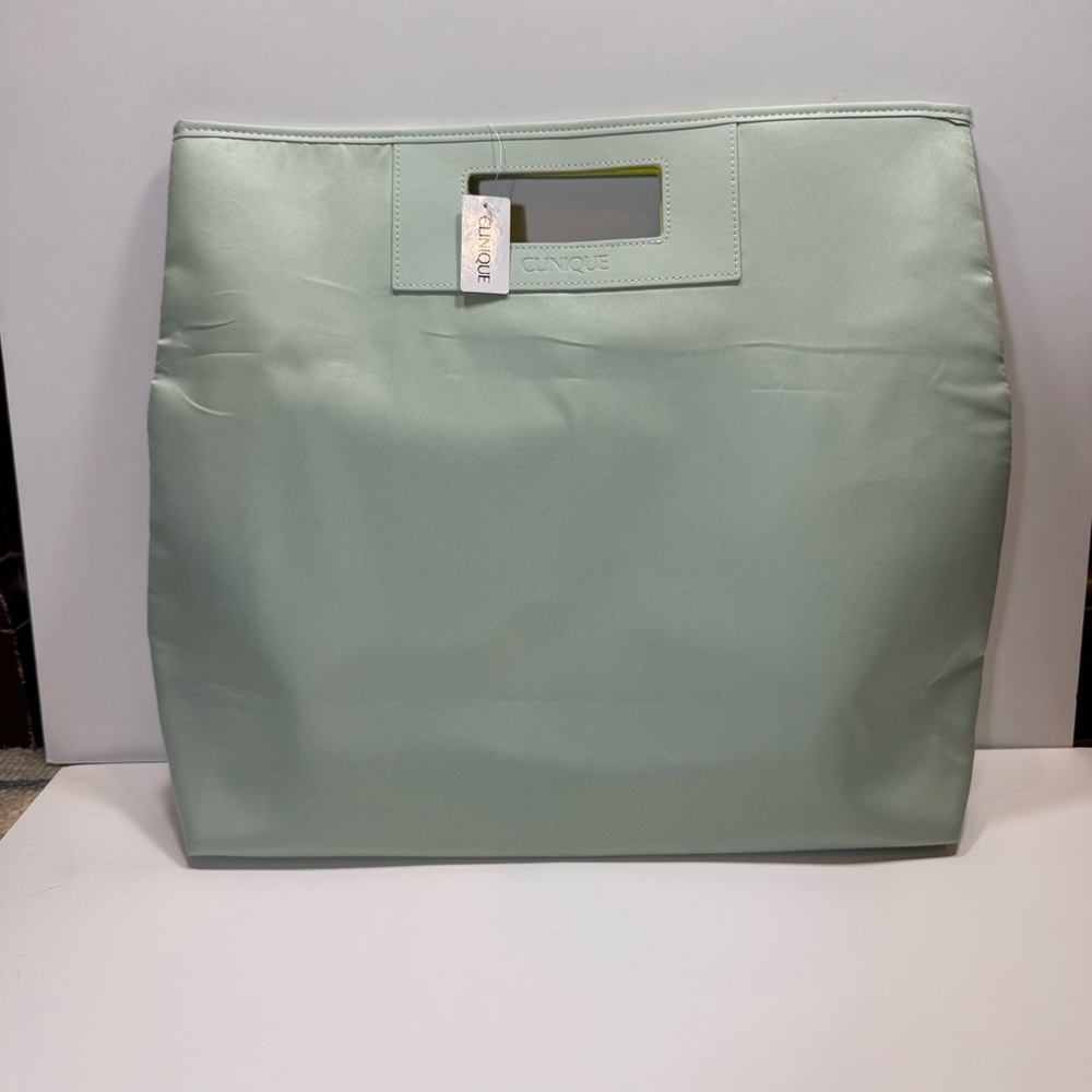 Large Clinique Limited Edition Mint Green Tote Bag